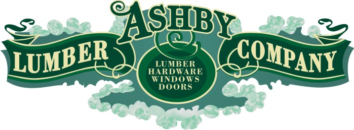 Ashby Lumber new logo signage